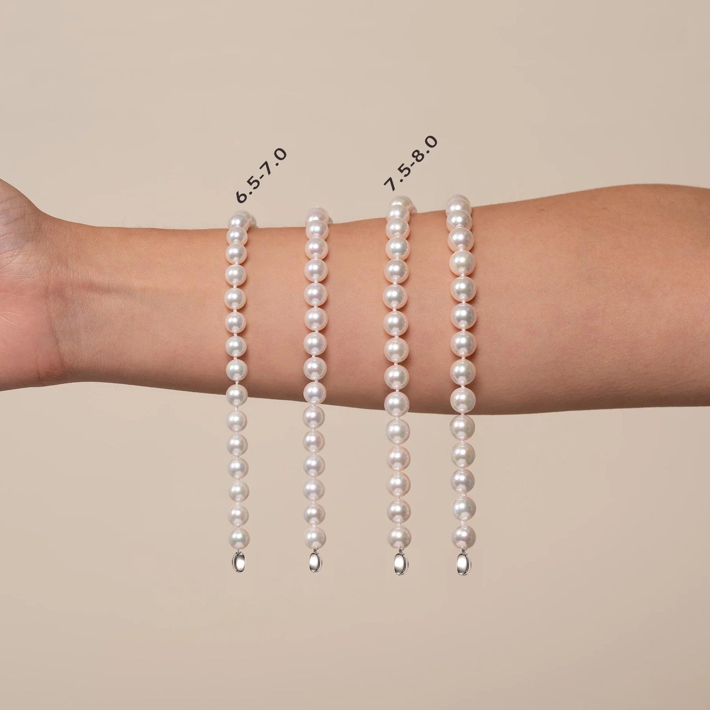 17" Princess AAAA+ (Gem Grade) Perfectly Round White Freshwater Pearl Necklace