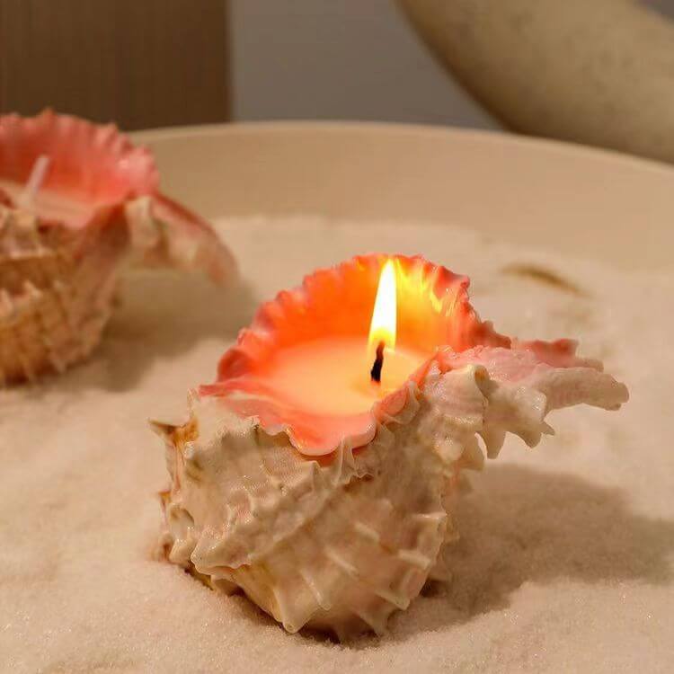 Handmade Seashell Candles