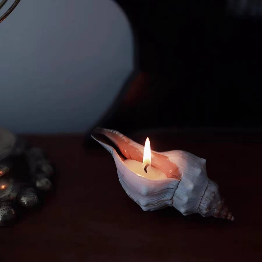 Handmade Seashell Candles