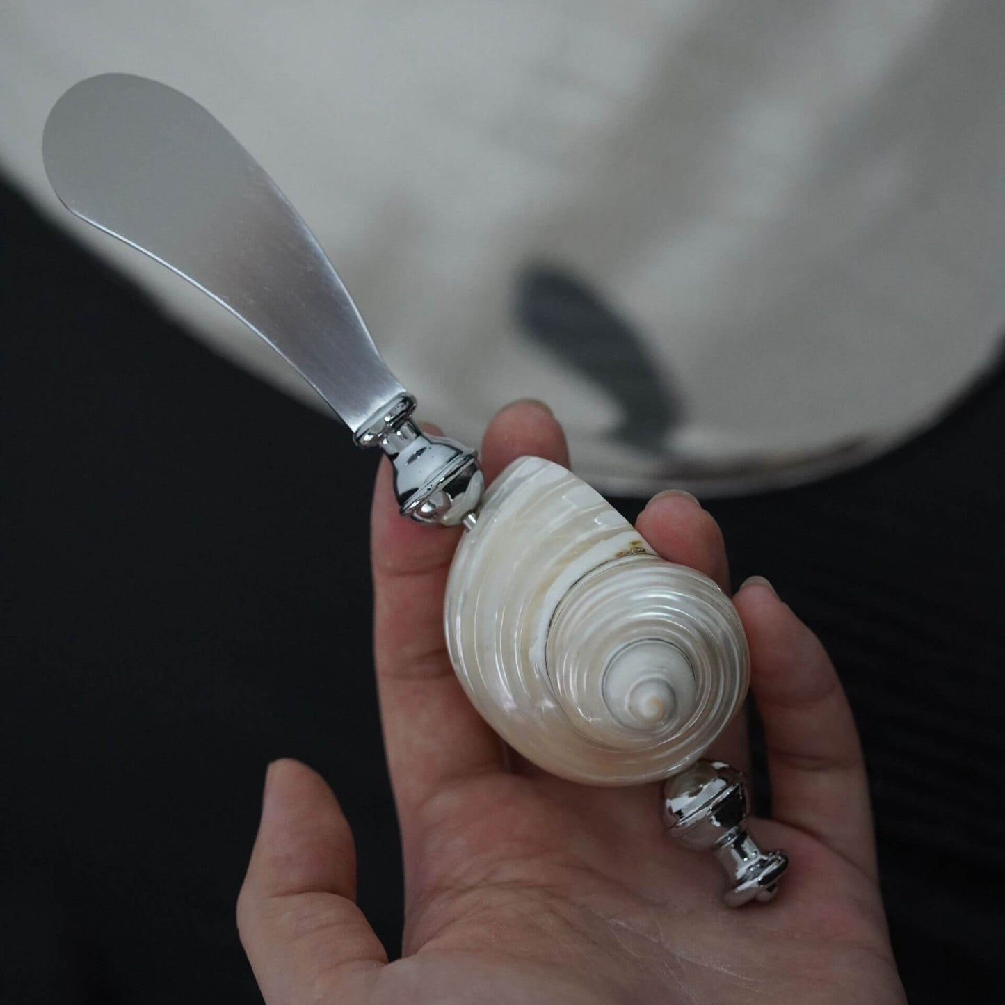 Shell Handle Cutlery Fork Spoon & Butter Knife