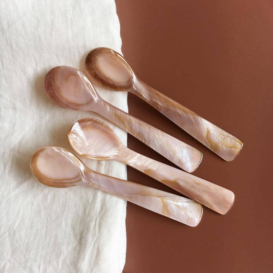 4.7" Handcrafted Shell Coffee Spoon