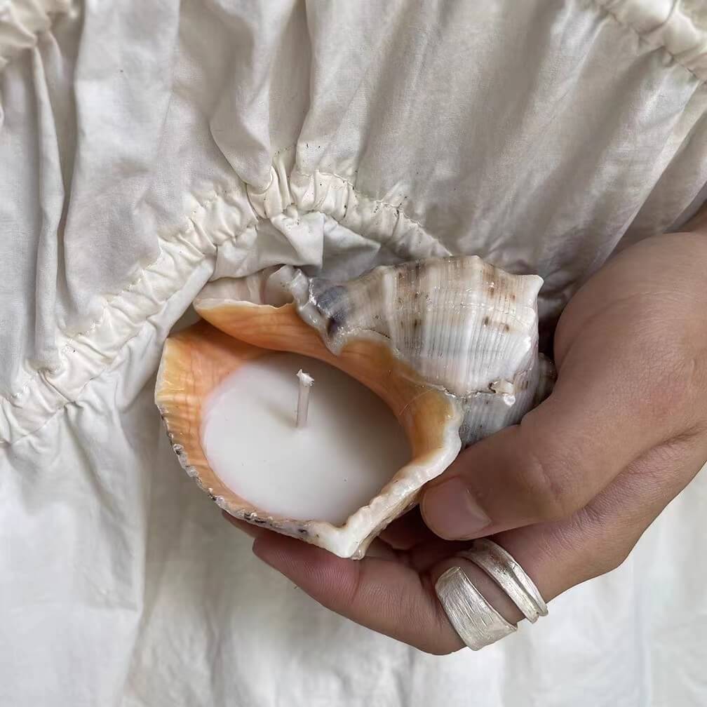 Handmade Seashell Candles